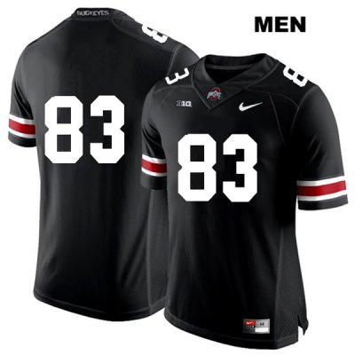 Men's NCAA Ohio State Buckeyes Terry McLaurin #83 College Stitched No Name Authentic Nike White Number Black Football Jersey VZ20D23VR